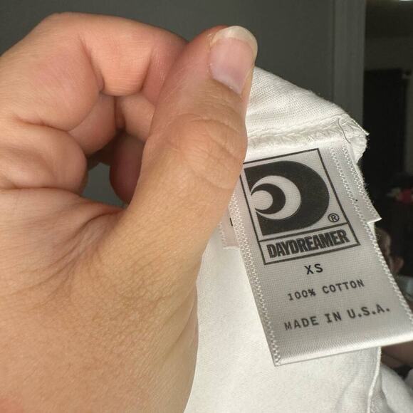 Daydreamer Beach Boys Surf USA Boyfriend Tee Vintage White size Extra Small - Picture 7 of 7